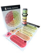 Load image into Gallery viewer, The Body Battery Kit - includes Body Battery, 11x17&quot; Poster and Digital Booklet
