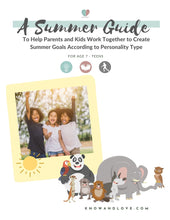 Load image into Gallery viewer, Summer Guide: Helping Parents and Kids Work Together to Create Summer Goals According to Personality Type
